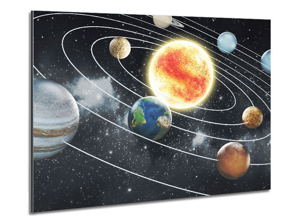 As The Planets Revolve Around The Sun Metal Print
