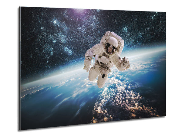 Astronaut In Space Metal Print