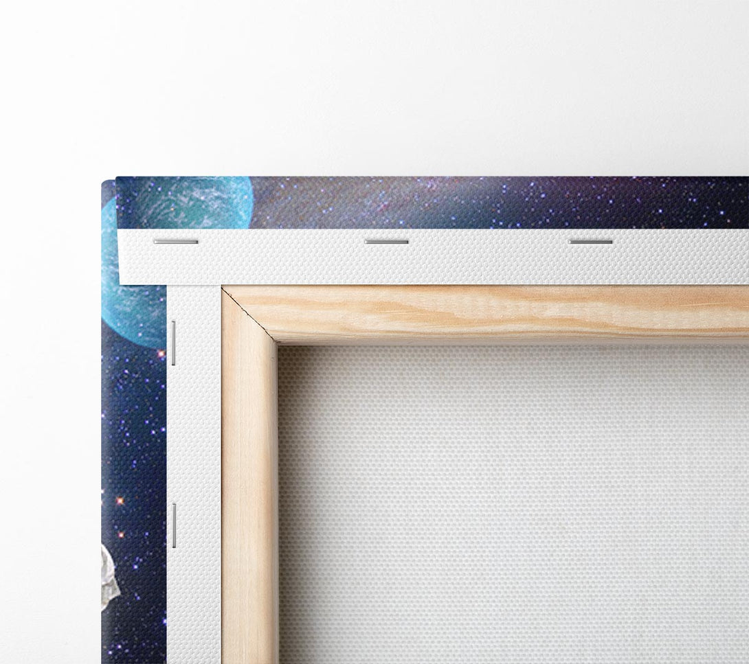 A Canvas Print of Spaceman In The Galaxy Canvas Wall Art