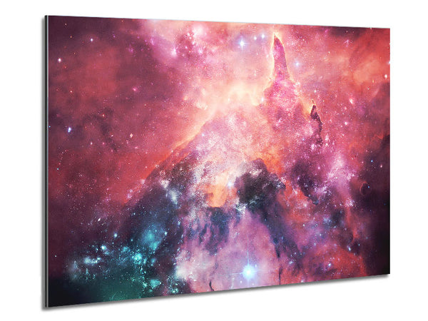 Horsehead Nebula Pink Metal Print