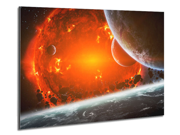 Fire Sun 2 Metal Print
