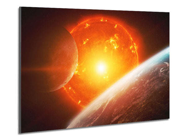 Fire Sun 3 Metal Print