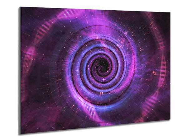 Wormhole Pink Metal Print