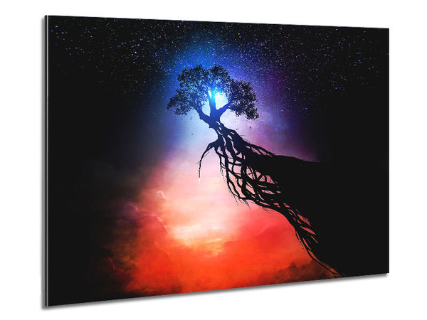 Tree Up In The Gods Metal Print