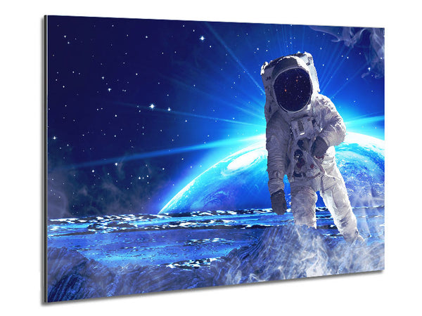 Astronaut Above Metal Print