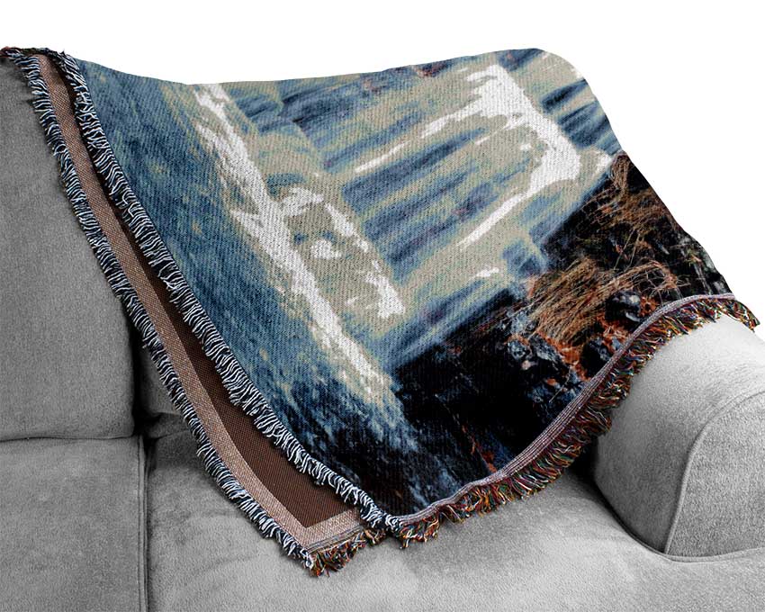 Rushing Waters Woven Blanket