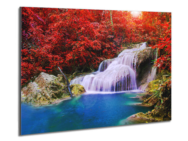 Red Tree Delight Metal Print