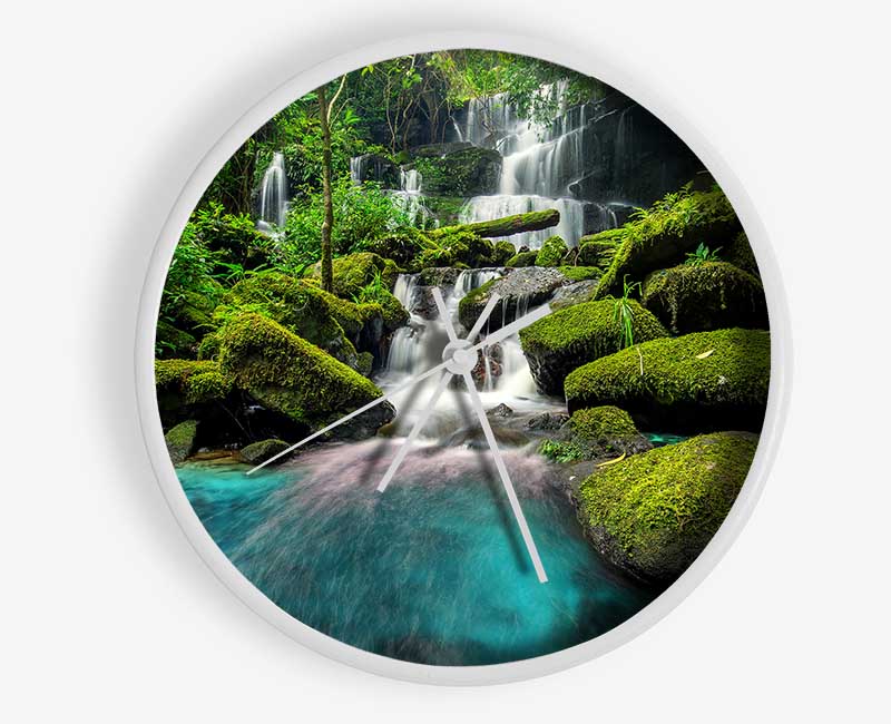 Green Delight Clock - Wallart-Direct UK