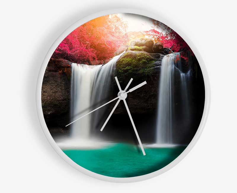 Pink Tree Beauty 5 Clock - Wallart-Direct UK