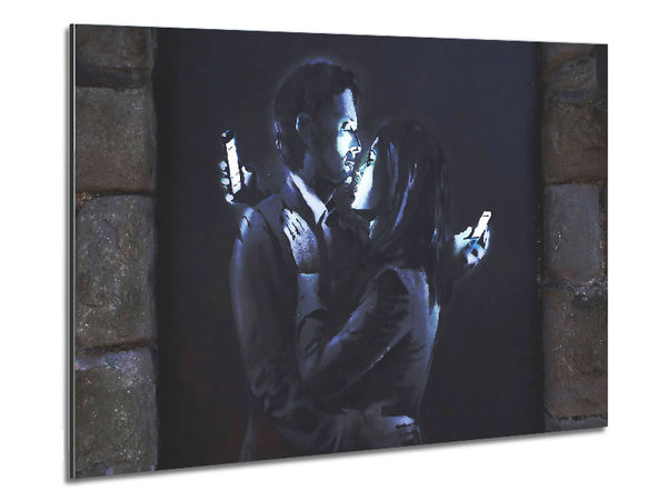Phones Metal Print