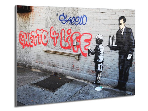 Ghetto for life Metal Print
