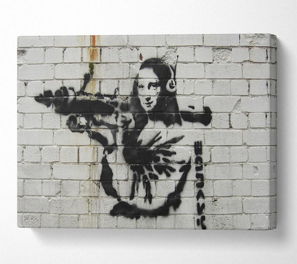  A Canvas Print of Banksy Bottle Of Champagne Canvas Art