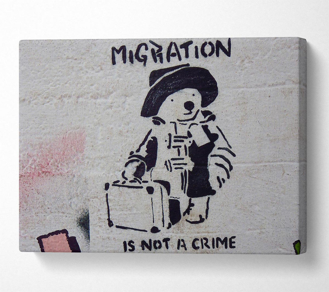  A Canvas Print of Banksy French Embassy Portrait Canvas Print