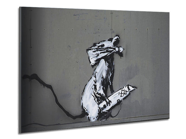 Robot Barcode Metal Print