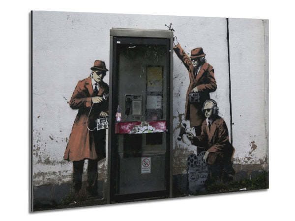 Spy Booth Metal Print