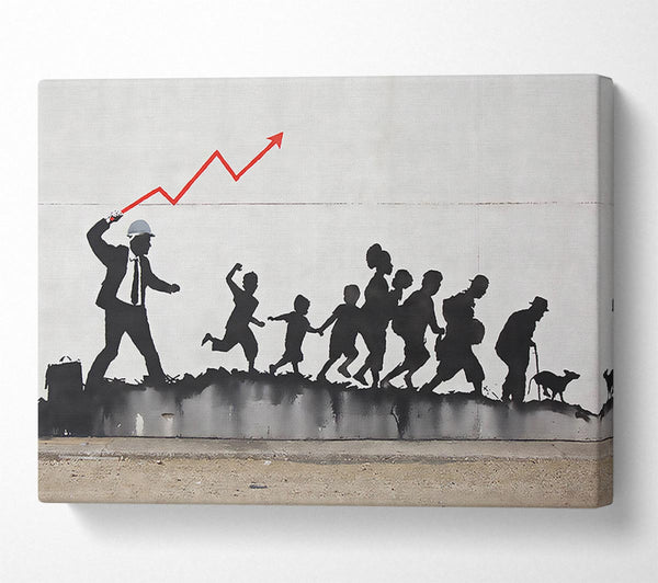  A Canvas Print of Banksy Stock Work Canvas Wall Art