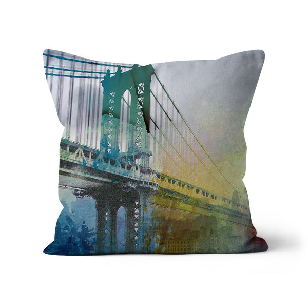 Brooklyn Bridge Splash Architektur Kissen