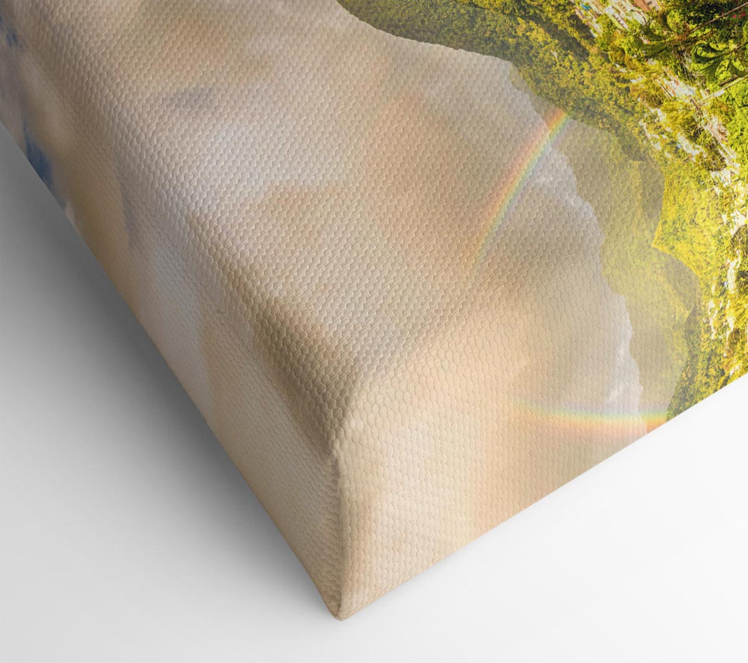  A Canvas Print of Jungle paradise rainbow Canvas Print