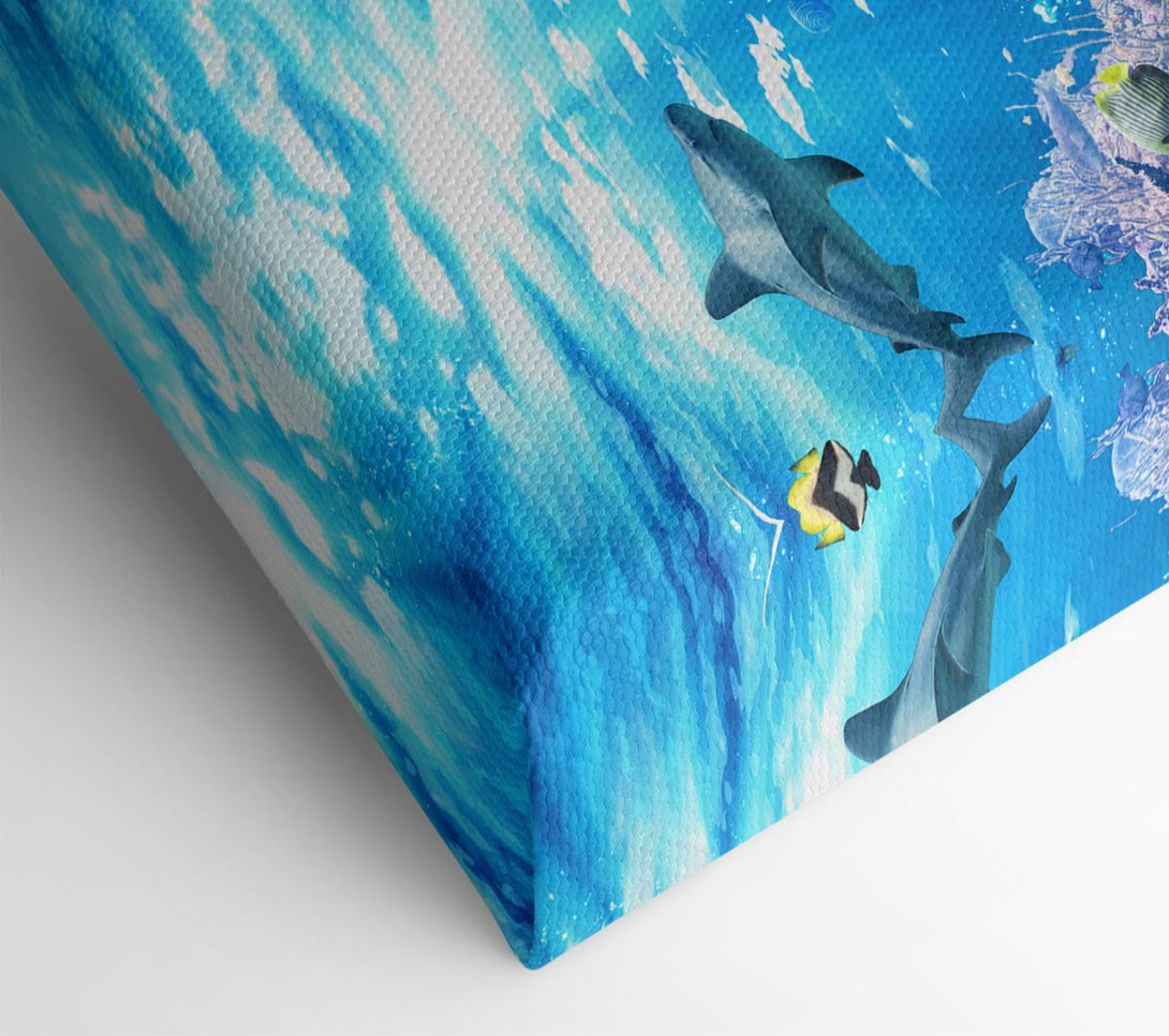  A Canvas Print of Creatures in the reef Canvas Print