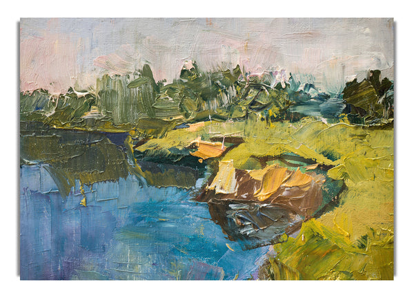 Acryl auf Leinwand Pinselstriche