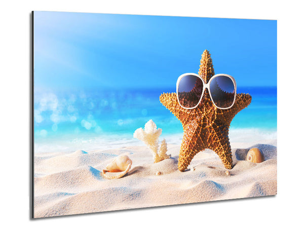 Cool Starfish Metal Print