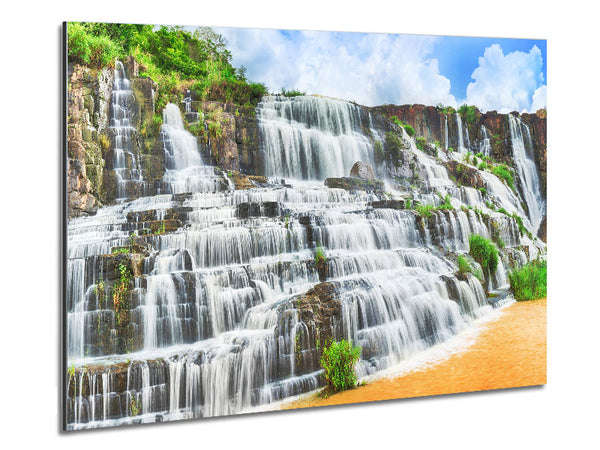waterfall madness river Metal Print