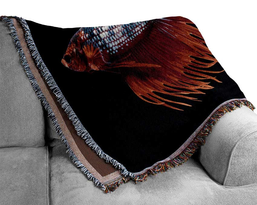 Siamese Fighters Woven Blanket