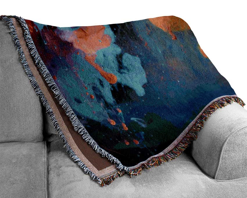 Paint Cloud In Water Woven Blanket