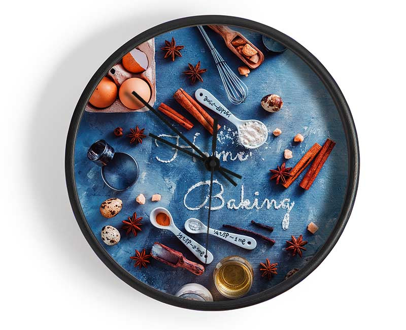 Home baking in flour Clock - Wallart-Direct UK