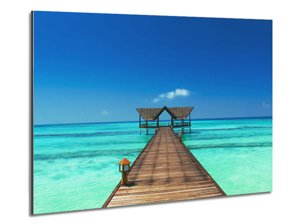 The bridge to the sea Metal Print