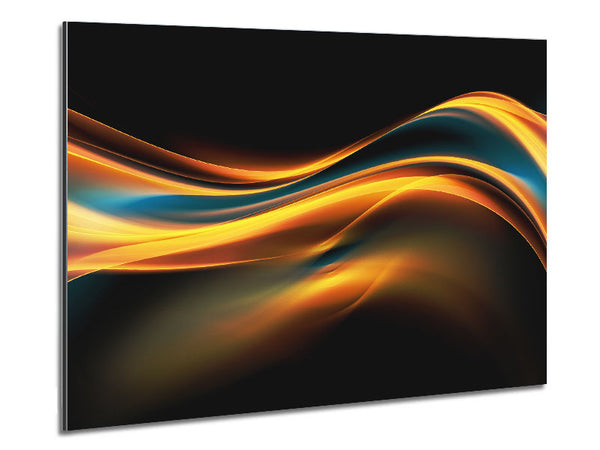 Flow of liquid light Metal Print