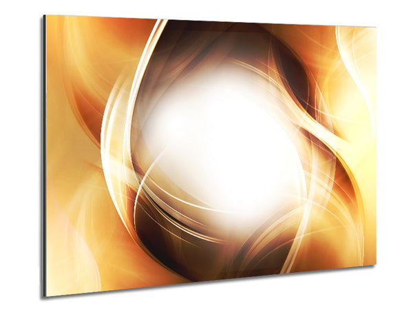 Abstract fire blend Metal Print