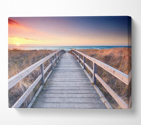  A Canvas Print of Brige to the coast Canvas Art