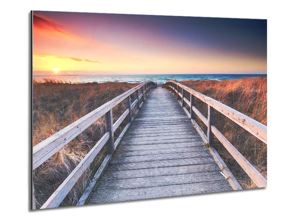 Brige to the coast Metal Print