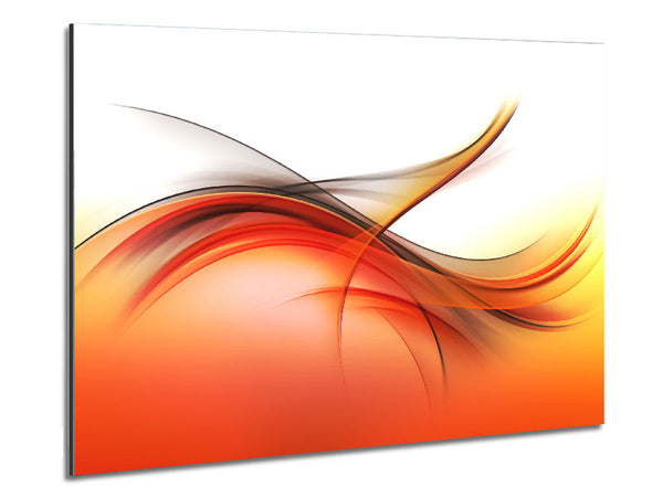 Fire abstract swirls Metal Print
