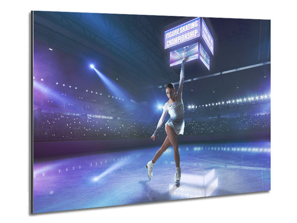 Figure skating champion Metal Print