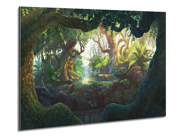 Digital Art jungle Metal Print