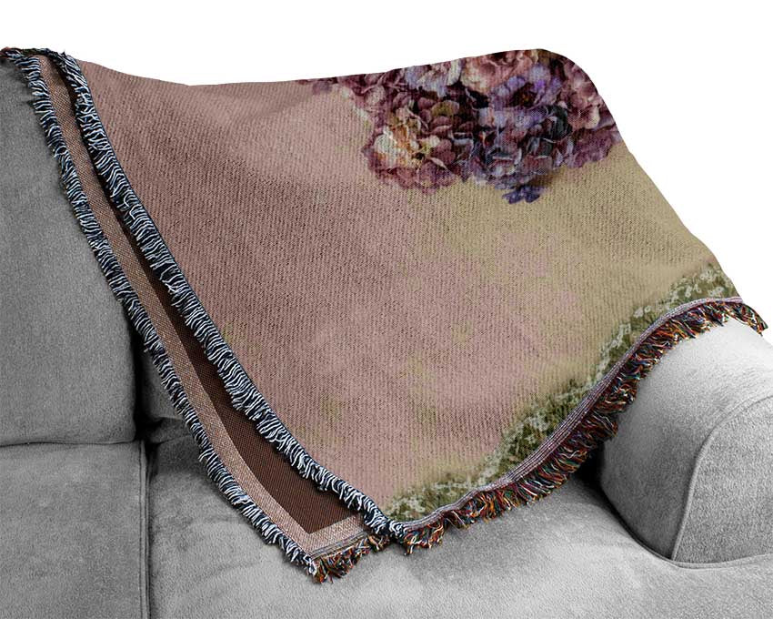 Tree made of roses Woven Blanket