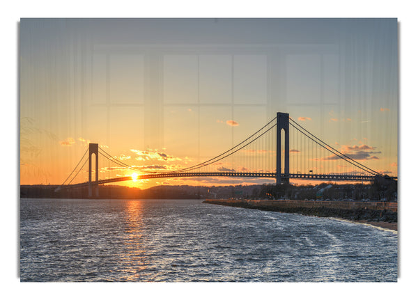 Overlooking the bridge above the sea