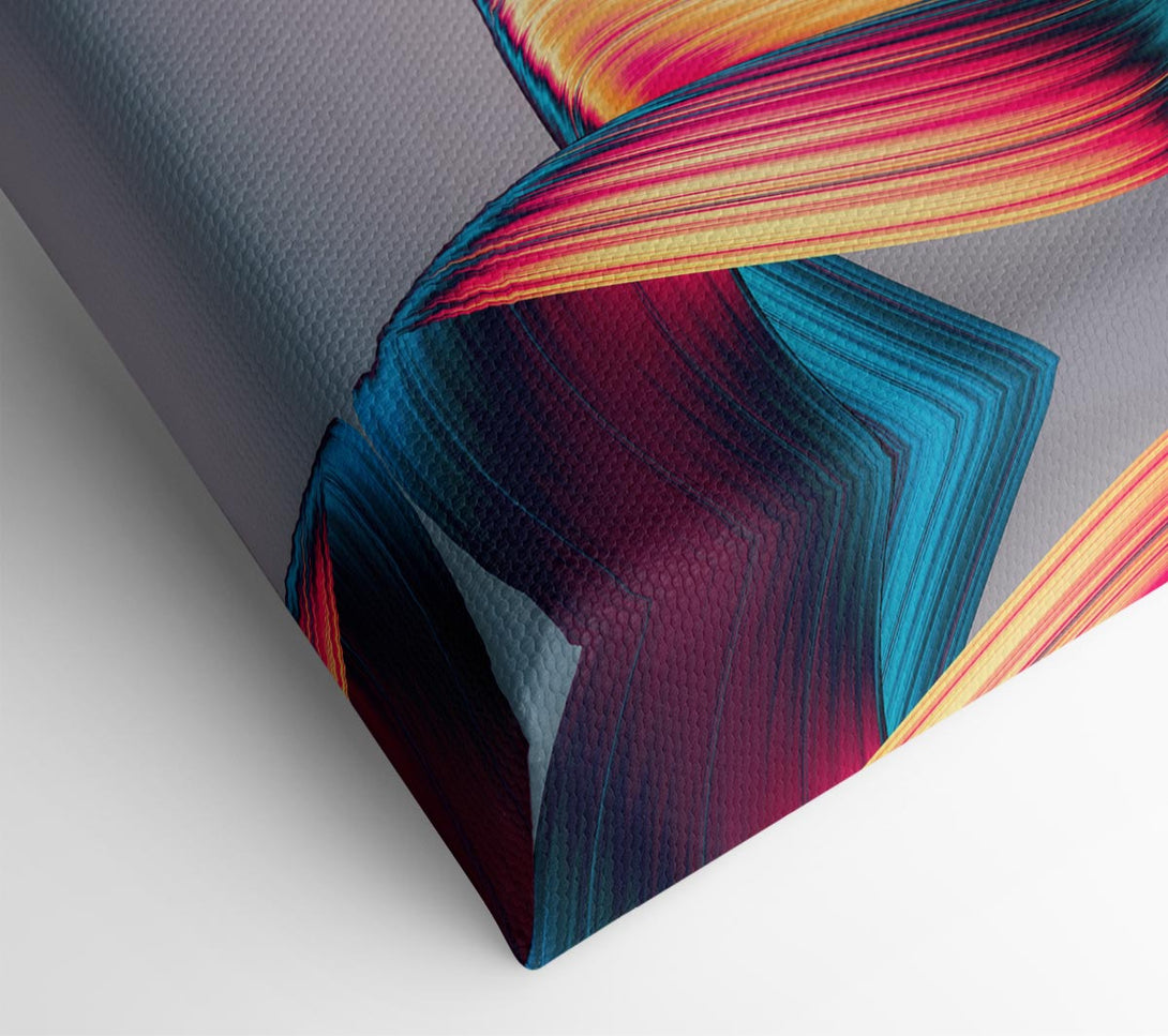  A Canvas Print of Ribbon of colour and light Canvas Print