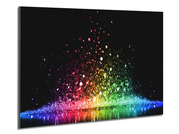 Bouncing colour splash Metal Print