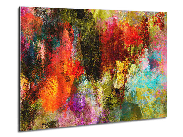 Splash of grunge colour Metal Print