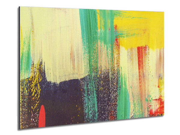 Thick coloured brush strokes Metal Print