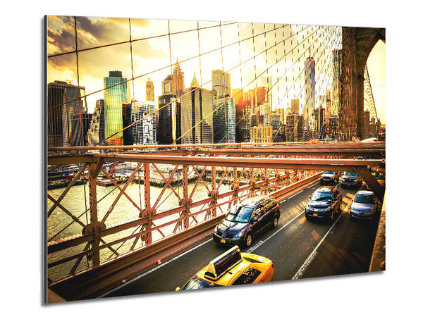 NYC bridge with traffic