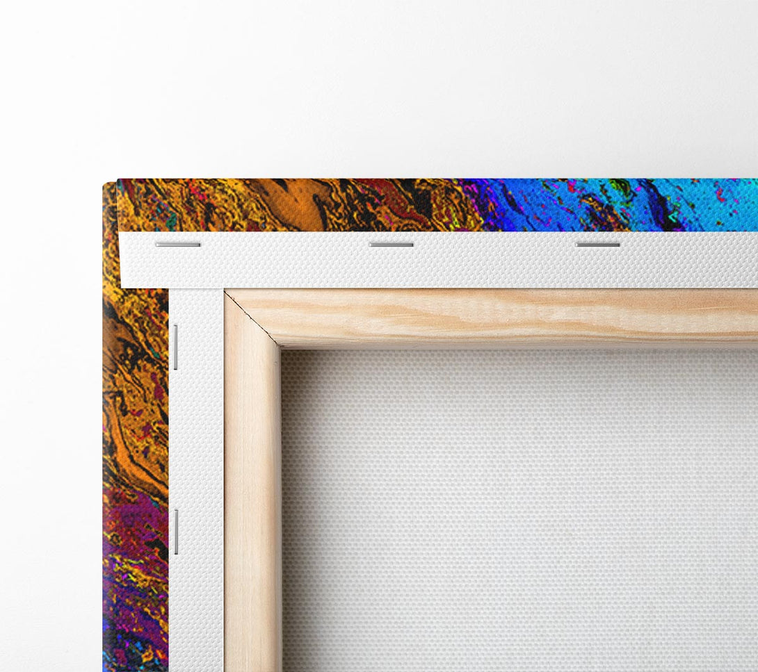  A Canvas Print of Neon Colours of distortion Canvas Print