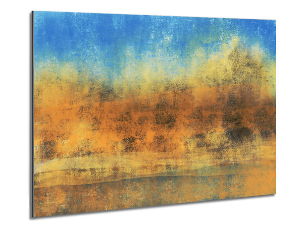 Blue to yellow dust Metal Print