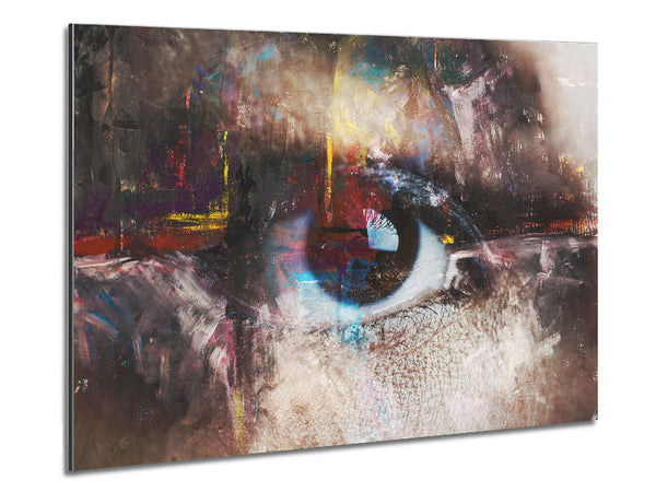 Abstract Painting and eye Metal Print