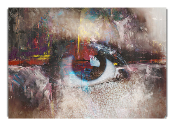 Abstrakte Malerei und Auge
