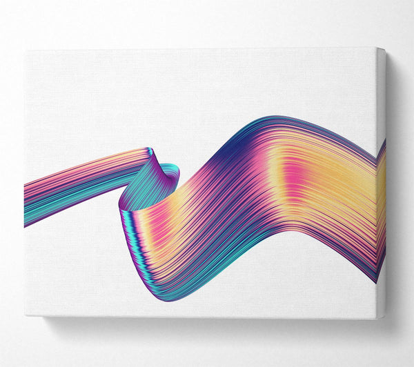  A Canvas Print of Colour ribbon moving Canvas Print