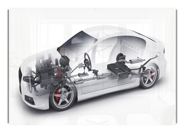 Inside of a car diafram